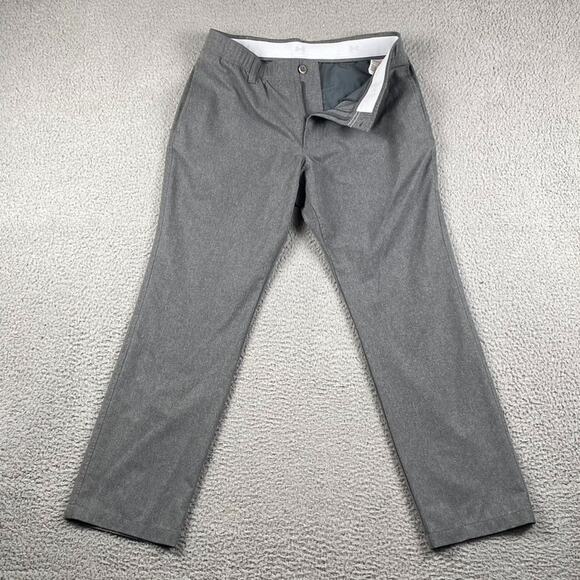 Under Armour Golf Matchplay Chino Pants Men's 34x30 Gray Athletic Causal - Picture 1 of 13